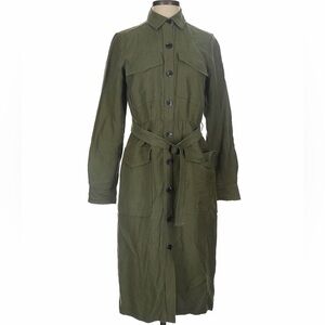 Ann Taylor linen blend belted dress